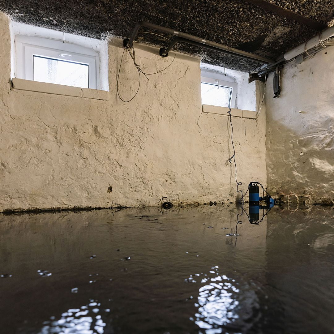 Flooded basement