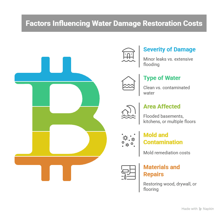 Factors Affecting Water Damage Restoration Cost