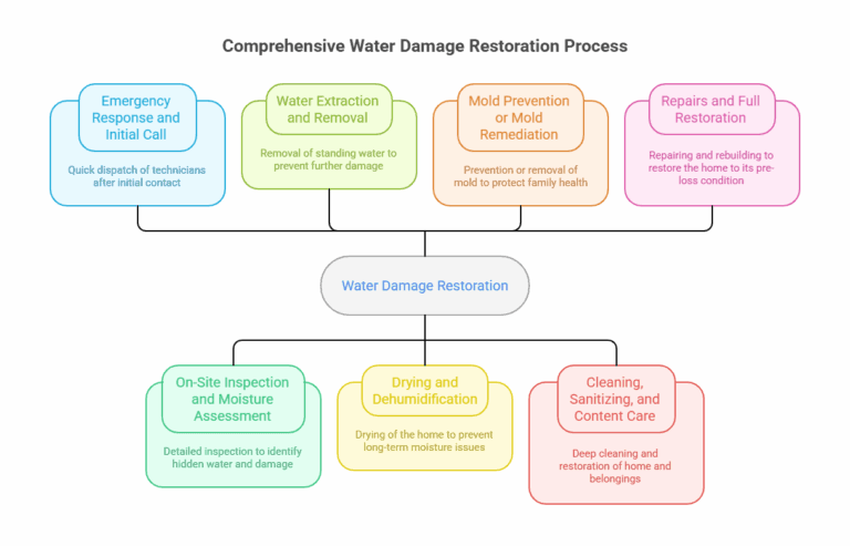 Picture of Residential Water Damage Restoration Process in Wausau, WI