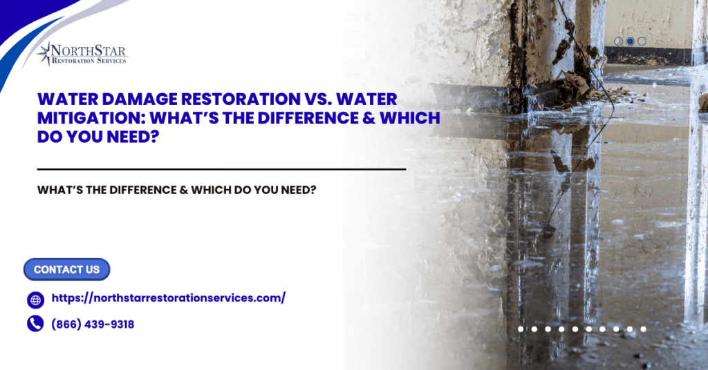 Water Damage Restoration vs. Water Mitigation: What’s the Difference & Which Do You Need?