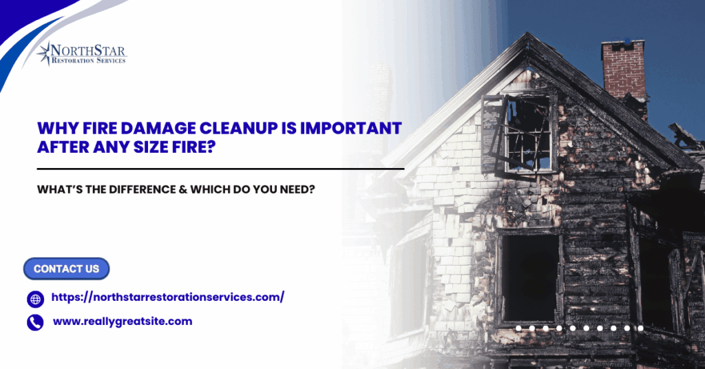 Why Fire Damage Cleanup Is Important After Any Size Fire