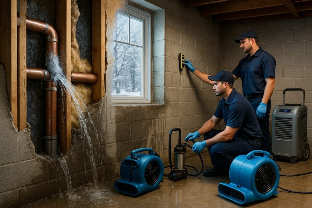 Frozen Pipes: Emergency Water Mitigation & Structural Drying Science