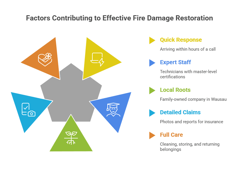 24/7 Fire Damage Restoration in Wausau