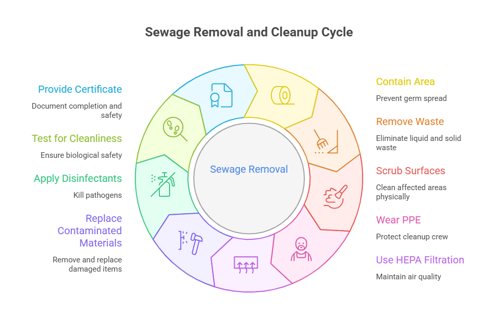 Professional Sewage Removal and Cleanup Procedures
