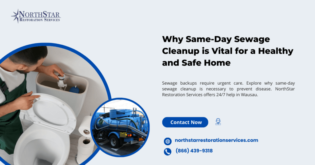 Why Same-Day Sewage Cleanup is Vital for a Healthy and Safe Home