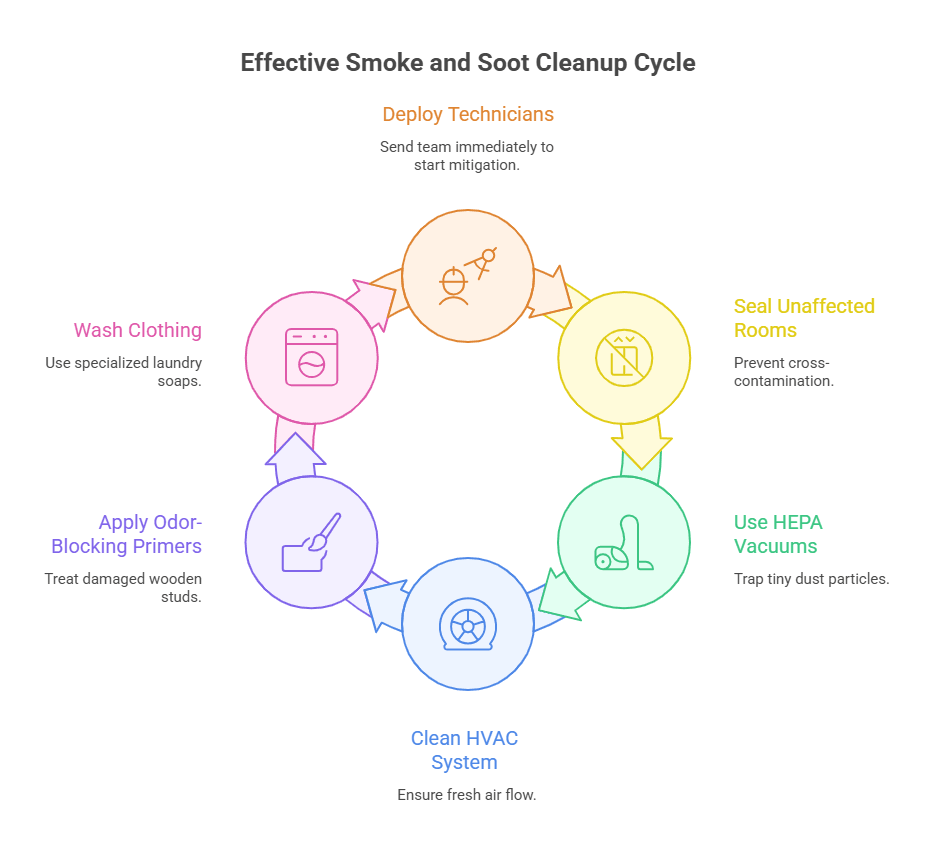 Smoke and Soot Cleanup Time Strategies
