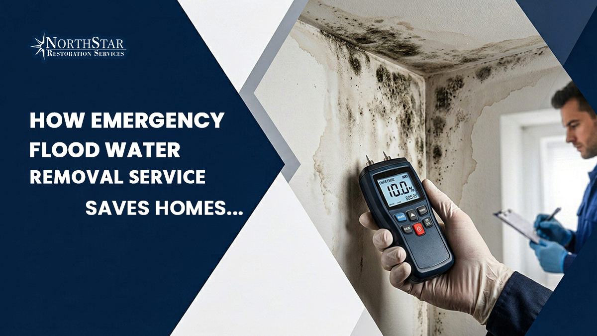 Emergency flood water removal service