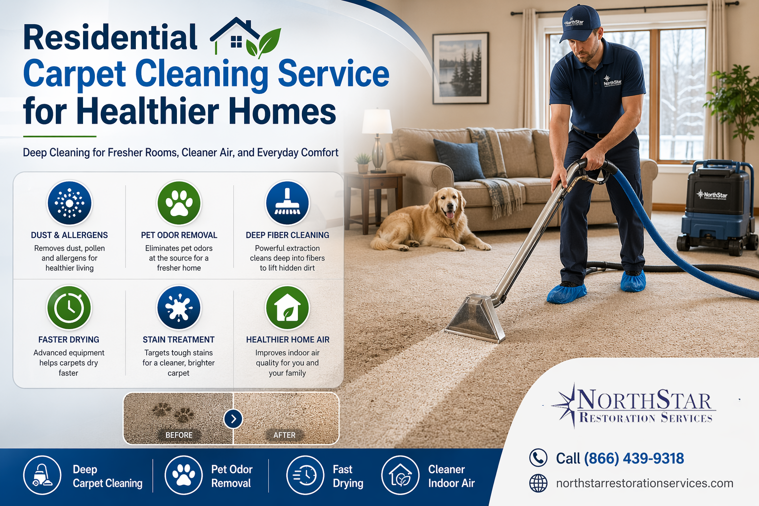 Residential Carpet Cleaning service