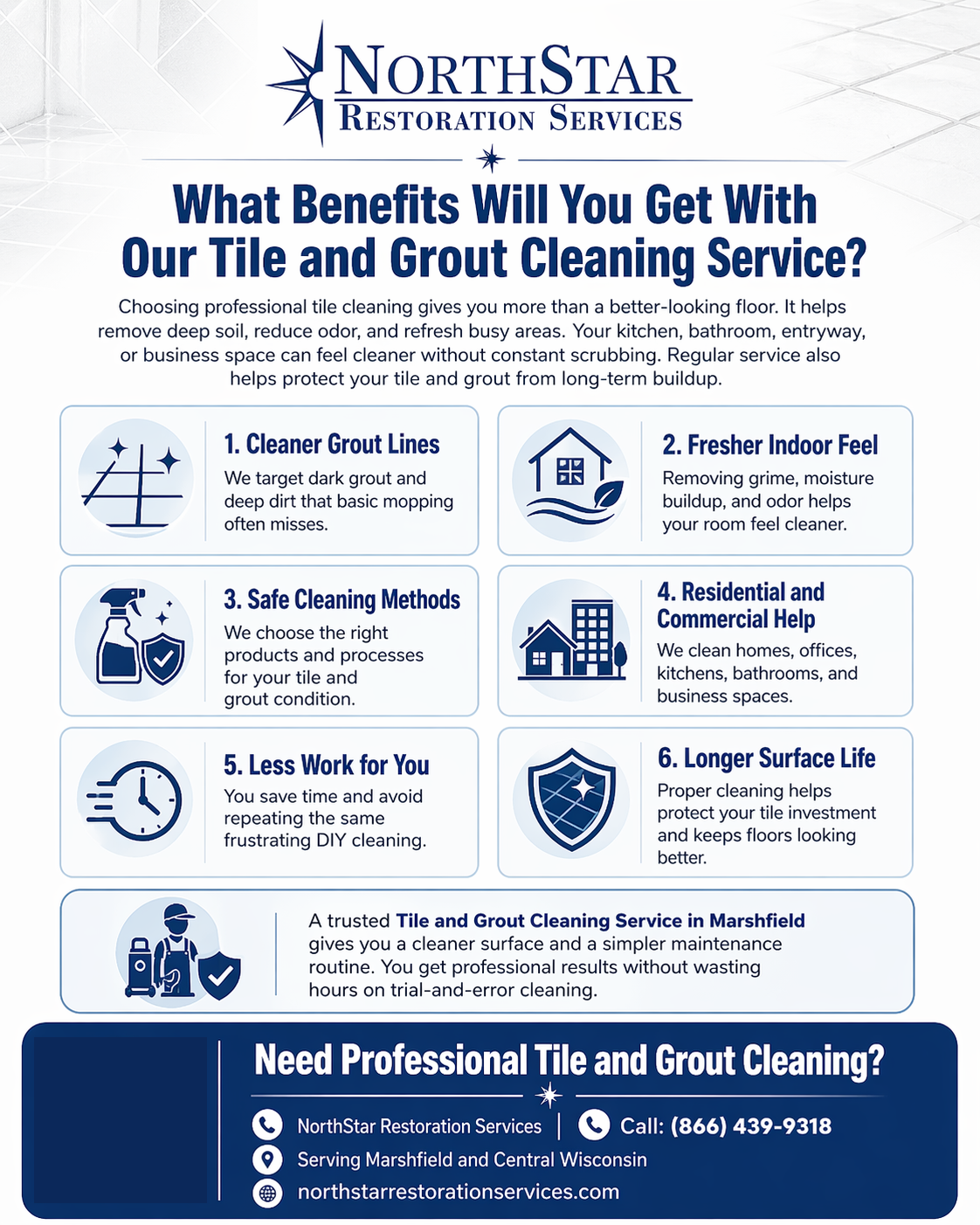 Tile and Grout Cleaning Service in Marshfield