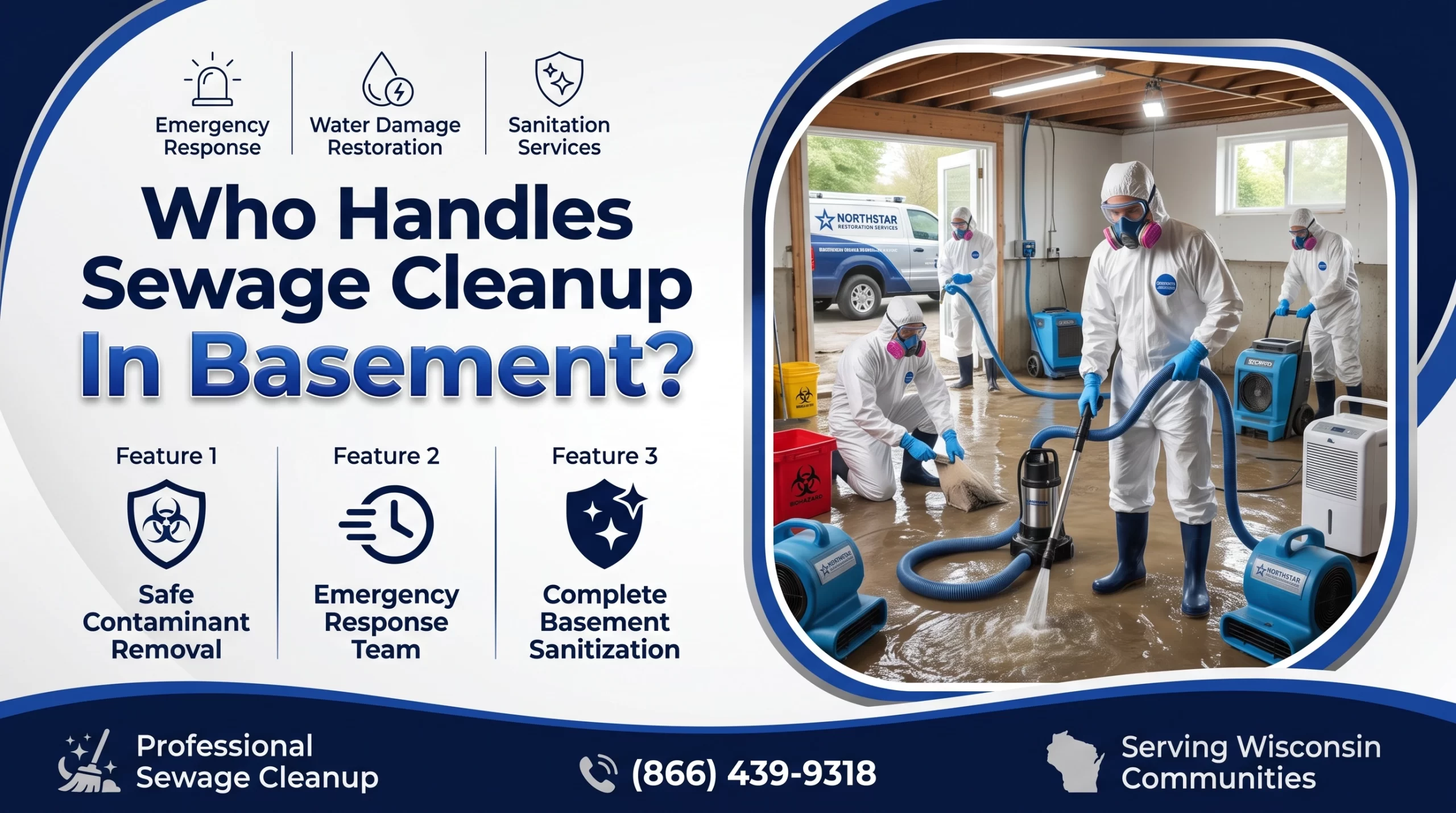 Who Handles Sewage Cleanup In Basement