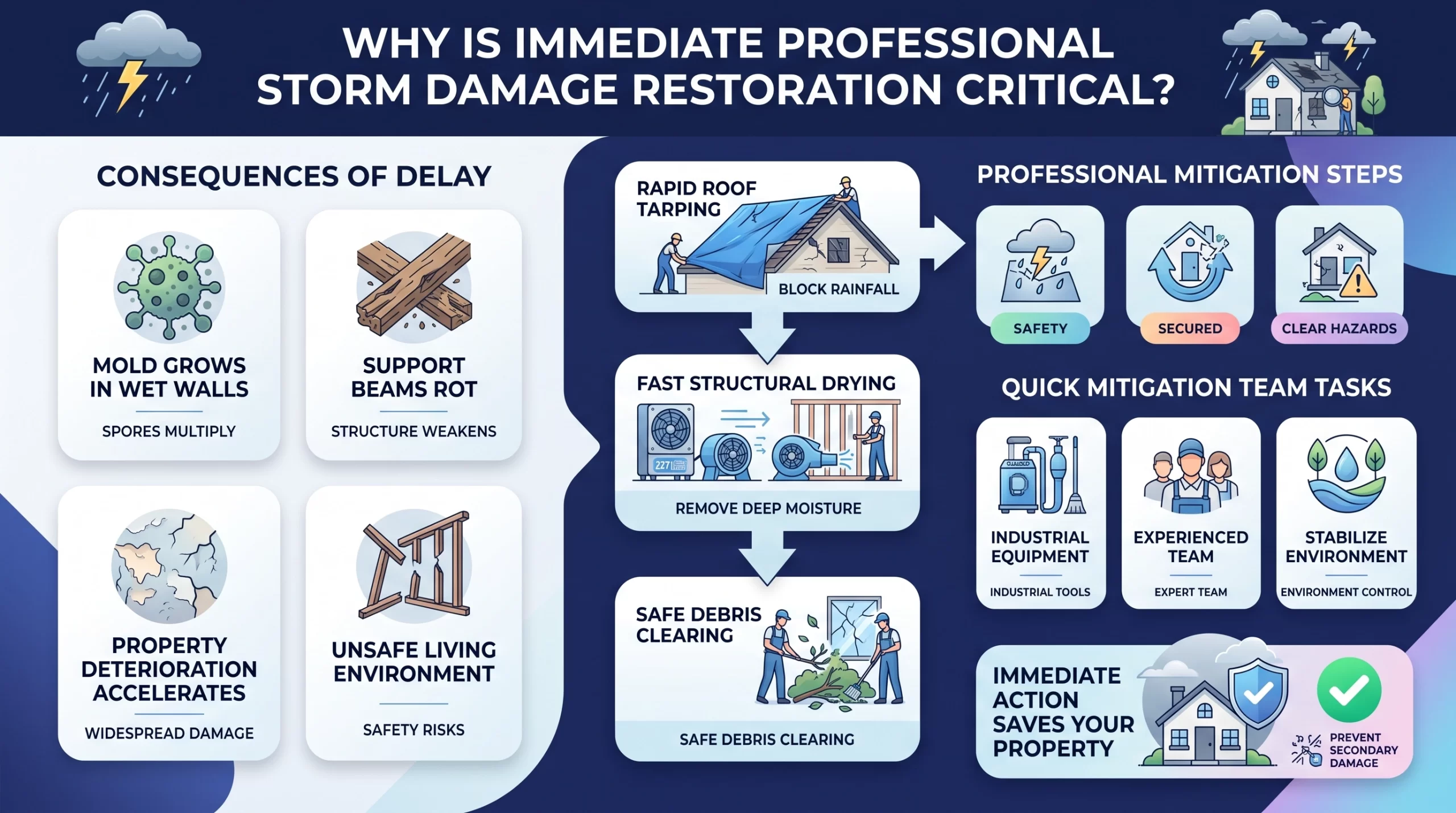 immediate professional storm damage restoration