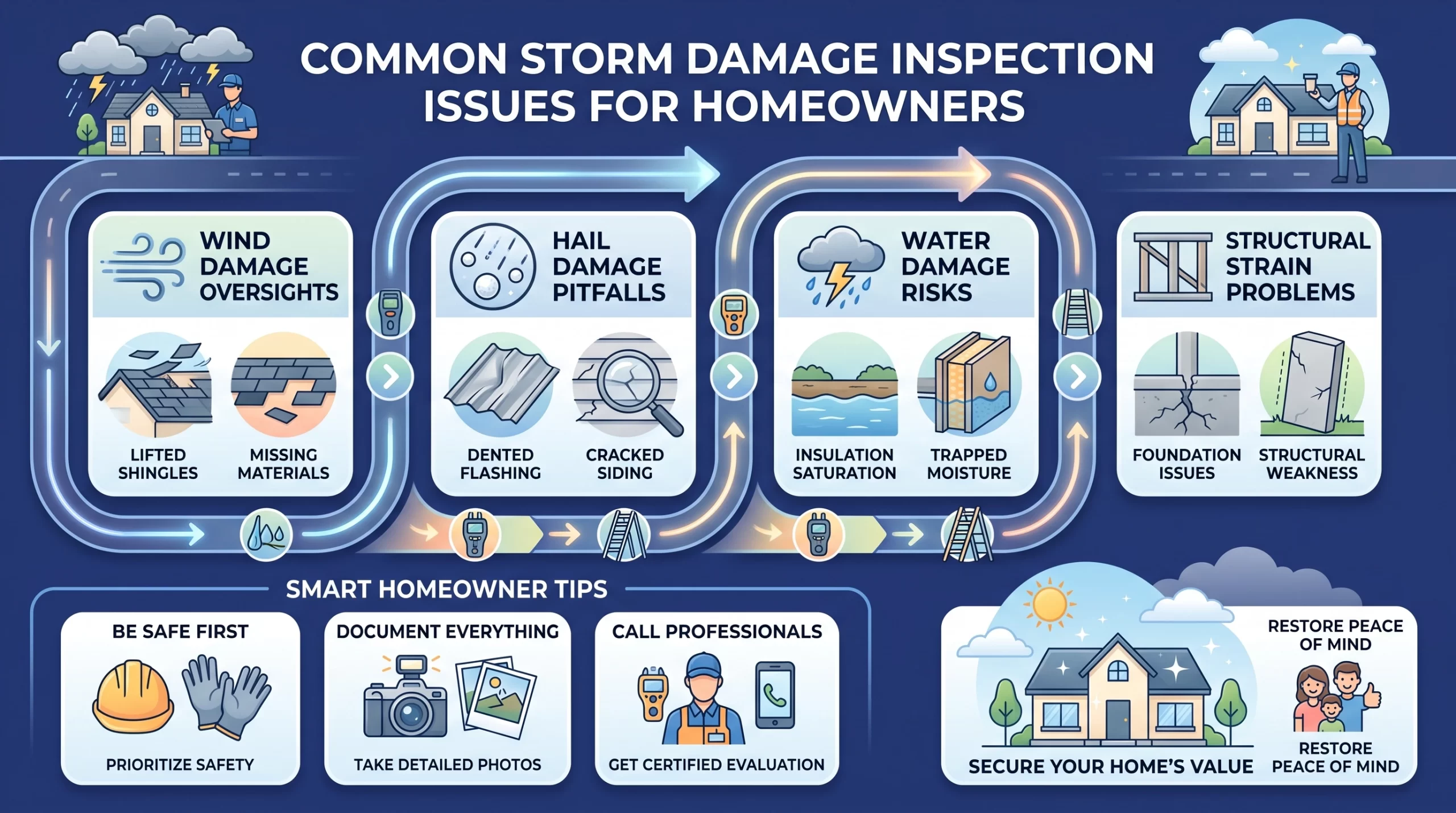 storm damage restoration issues for homeowners
