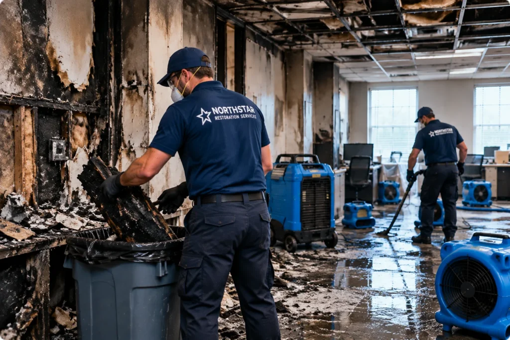 Commercial Fire Damage Cleanup